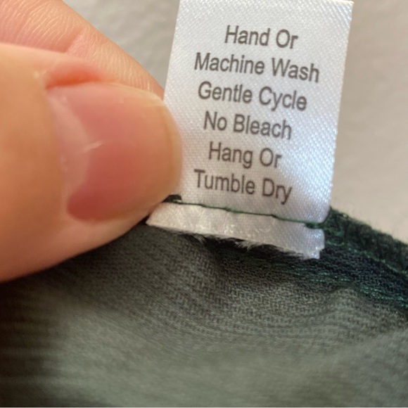 NWT Fantaisie Kids Olive & White Corduroy Dress - Picture 6 of 8